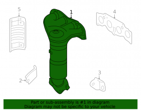 Lexus Hs250h 10-12 Exhaust Manifold