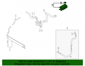Coolant expansion tank for Hyundai Santa Fe 21-23 1.6, 2.5