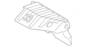 Gearbox Cooling Radiator Deflector Lexus RX350 RX450h 10-15