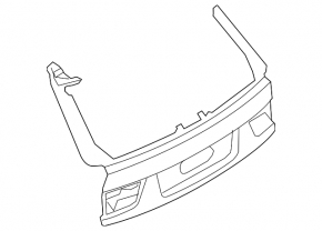 Trunk door bare upper part BMW X5 F15 14-18