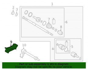 Axle protection Kia Forte 4d 14-18