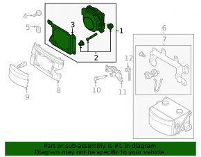 Left cruise radar for Audi A6 C8 19-22 with bracket