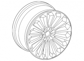 Wheel disk R21x9.5J Audi E-Tron 19-23 style 47B