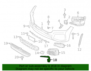 Left front bumper molding for BMW 7 Series G11 G12 16-22 with M-type, bumper cover & trim, black