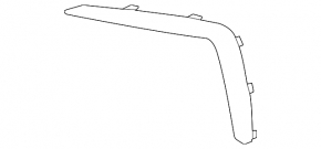 Right front bumper grille molding for BMW X6 G06 20-23