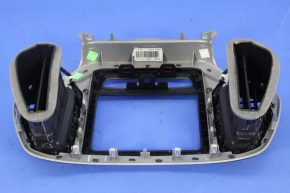 Frame for radio with air ducts Jeep Cherokee KL 14-18 for large display