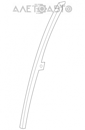 Rear left door glass guide for Honda Civic 4d 06-09
