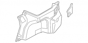 Left arch trim Kia Optima 16-20
