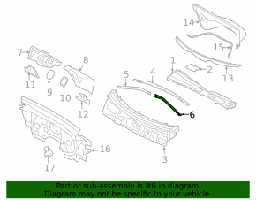 Front strut bar left Audi Q5 8R 09-17