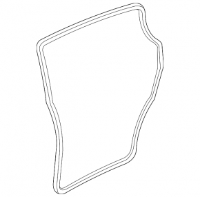 Rear left door seal Porsche Panamera 14-16