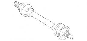 Drive axle rear left Mercedes GLS-class X166 13-19 3.0, 4.6, 4.7