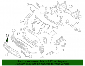 Mercedes GLS 17-19 front bumper tow hook cap