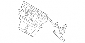 Ford Fiesta 14-19 5d Tailgate Lock