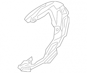 Brake Disc Cover Front Right Lincoln MKX 16-18