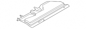 Ford Bronco Sport 2021-26 passenger footwell trim panel, black