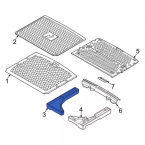 Trunk tray right Ford Bronco Sport 21-25