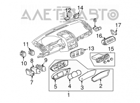 Mitsubishi Galant 04-06 instrument cluster