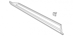 Door trim lower front left Ford Escape MK4 23- in body color