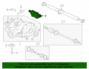 Rear axle balancer Jaguar F-Pace X761 17-22 AJ126