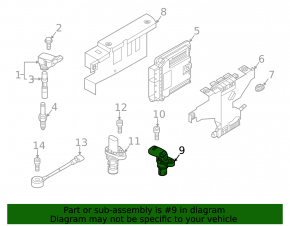 Camshaft Position Sensor VW Passat b7 12-15 USA 1.8