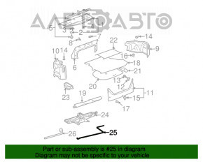 Lexus RX350 RX450h 16-22 jack handle rusty