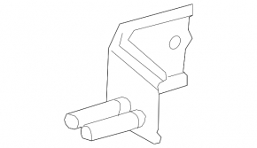 Muffler bracket rear right Lexus RX350 16-22