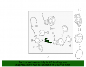 Chevrolet Volt 11-15 Charging Port Release Button