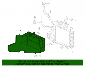 Deflector radiator protection gearbox Honda Insight 19-22 broken guide