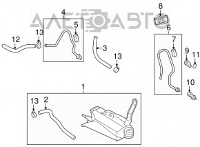Gearbox cooling radiator Toyota Highlander 11-13 hybrid