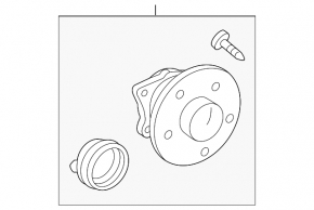 Rear right hub for Toyota Prius 2009-2010