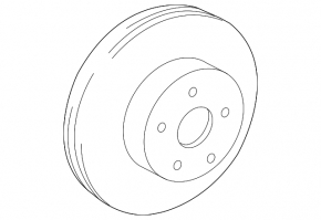 Front left brake disc Lexus CT200h 11-17 255/25mm rusty