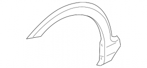 Front right fender arch trim VW Golf 17-19 Alltrack