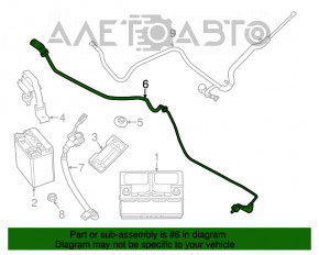 Positive battery terminal Dodge Durango 11-13