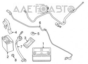Positive battery terminal Dodge Durango 11-13