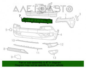 Jeep Cherokee KL 14-18 Trailhawk Front Bumper Absorber