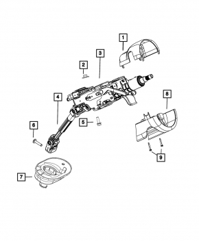 Chrysler 200 15-17 Steering Column