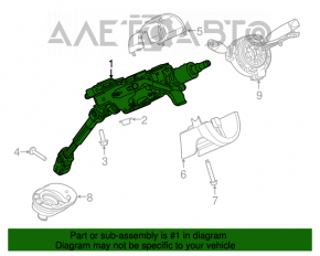 Chrysler 200 15-17 Steering Column