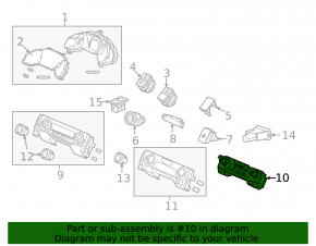 Climate control Honda Civic X FC 19-21 auto, dual zone