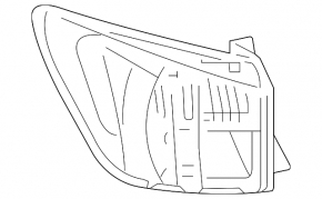 Left outer wing light for Lexus IS 14-16 pre-restored