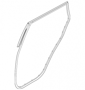 Door seal rear left Kia Soul 14-19