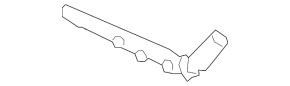 Rear bumper mount left Nissan Altima 13-15 prerest