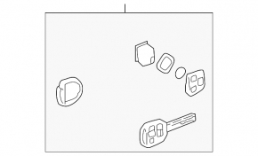 Lexus GX 03-09 3-button key