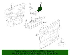 Mirror control Ford Flex 09-19 prerest