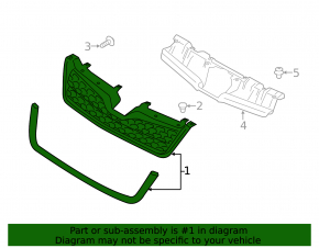 Radiator grill lower Subaru Forester 17-18 SJ