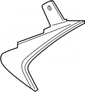 Side spoiler trim left Infiniti QX30 17-19