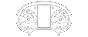 Mercedes C-class W205 300 19-21 instrument cluster without projection