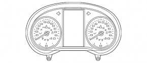 Mercedes C-class W205 300 19-21 instrument cluster without projection