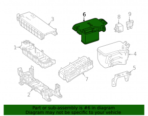 Mercedes Metris W447 16-23 underhood fuse box cover