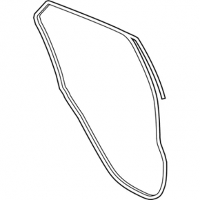 Door seal rear right Ford Ecosport 18-22