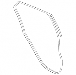 Door seal rear right Ford Ecosport 18-22